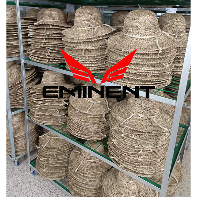 Crushable seagrass hats (6)